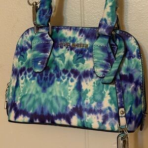 Steve Madden Blue and Green Tie-Dye Shoulder Bag